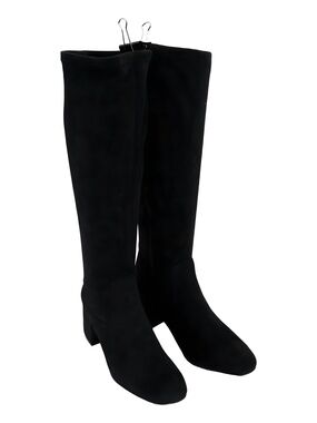 Kenneth Cole Reaction Rida Knee High Block Heel Boots Black Size 9.5M